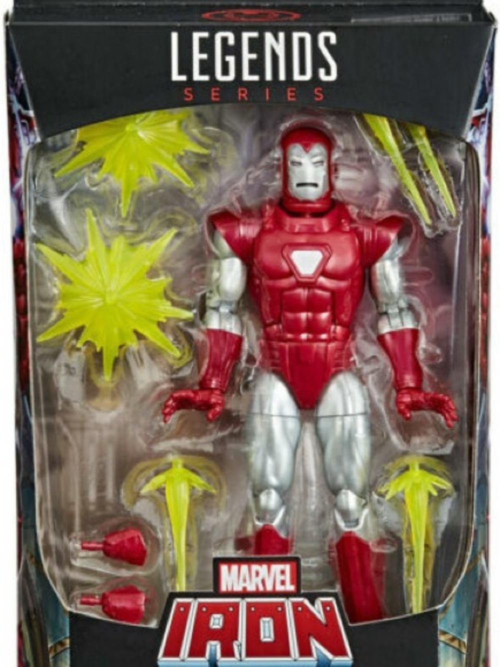 Marvel Iron Man Action Figure - Red & Silver with Yellow Effects